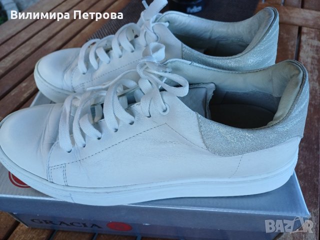 Дамски кецове от естествена кожа-39 номер, снимка 5 - Кецове - 41815944