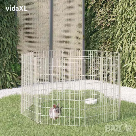 vidaXL Ограждение за свободно отглеждане на животни 8-панела 54x80 см, снимка 2 - Други стоки за животни - 56146326