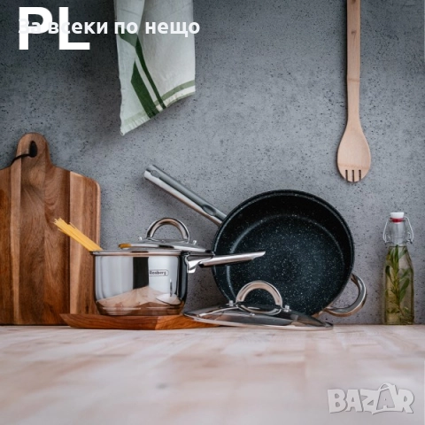 Комплект съдове 12 части Rosberg R51210L12 Код P1781, снимка 4 - Съдове за готвене - 53001716