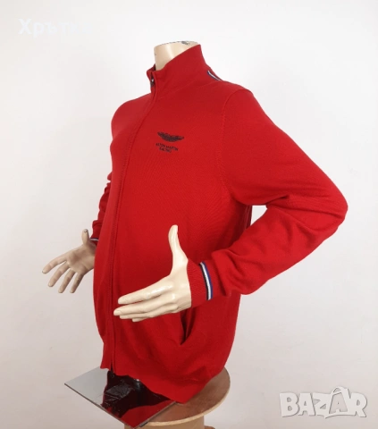 Hackett Aston Martin - Оригинална мъжка жилетка с цип размер 2XL, снимка 3 - Пуловери - 53638641