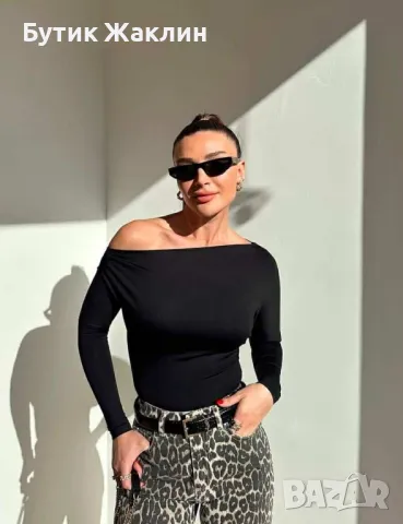 Дамска блуза с отворено рамо, снимка 6 - Блузи с дълъг ръкав и пуловери - 47133278