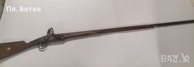 Стара кремъчна пушка , снимка 1 - Антикварни и старинни предмети - 41982517