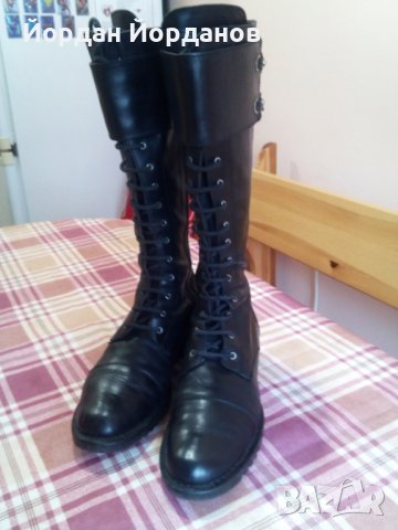 Дамски кожени ботуши 40 номер, снимка 5 - Дамски ботуши - 39833208