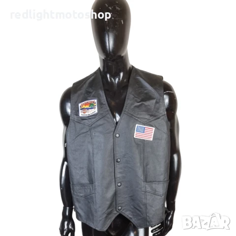 📌 5276 Extreme-Biker Кожен елек с връзки | Рокерия | КАТО НОВ | Размер 54 | 130 лв.