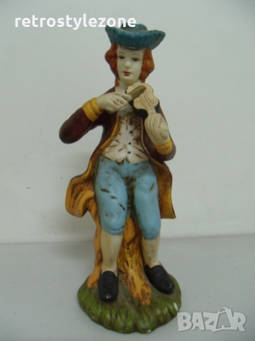 № 2246 стара порцеланова фигура   - размери - височина 17,5 см , основа - диаметър 6,5 см , снимка 5 - Други ценни предмети - 36082225