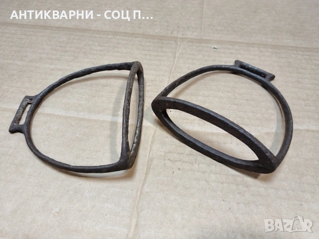 Комплект Стари Ковани Стремена За Езда, Комплект Стари Ковани Шпори За Езда. / НОМЕР 1687., снимка 4 - Антикварни и старинни предмети - 53789157