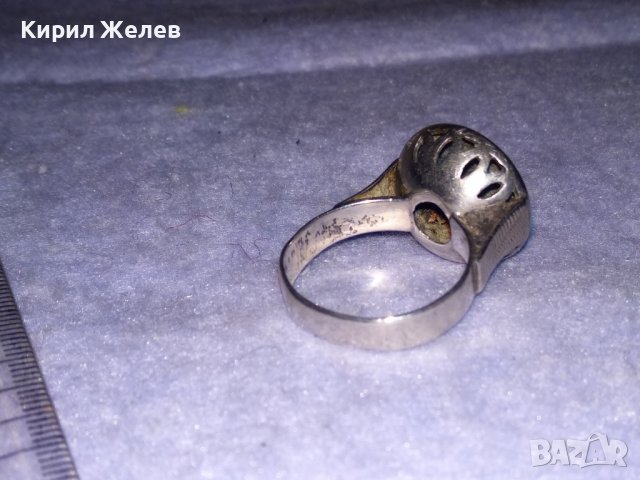 19 Век ФЛОРАЛЕН СРЕБЪРЕН ПРЪСТЕН РЪЧНО ОРНАМЕНТИРАН Висока ПРОБА СРЕБРО КНЯЖЕСТВО БЪЛГАРИЯ 35037, снимка 10 - Антикварни и старинни предмети - 39547822