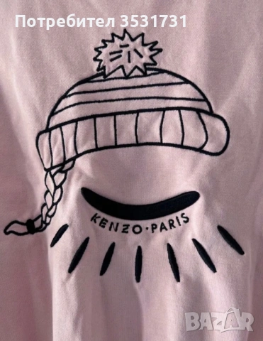 Kenzo розов суичер за момиче - размер 8 години, снимка 4 - Детски Блузи и туники - 53836439