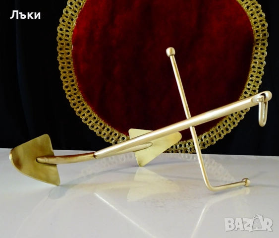 Бронзова морска котва 24 см. , снимка 4 - Антикварни и старинни предмети - 51595353