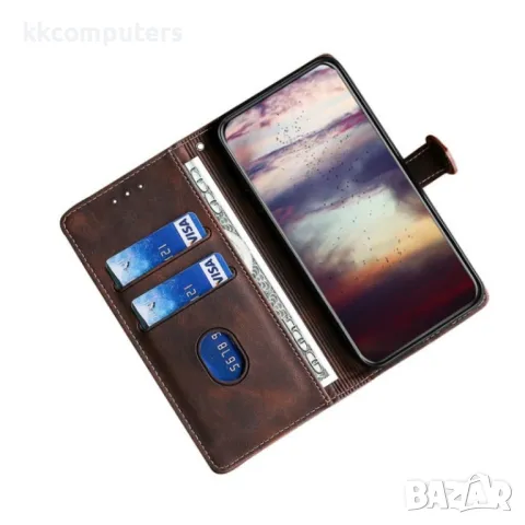 TCL 405 / 406 / 408 Magnetic Wallet Кожен Калъф и Протектор, снимка 6 - Калъфи, кейсове - 48294505