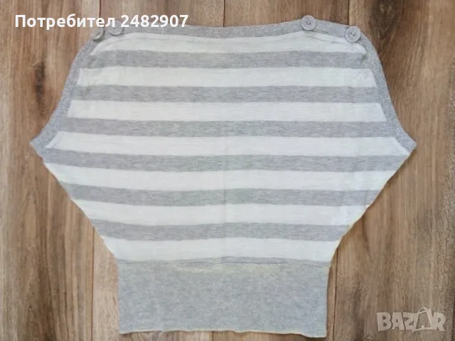 Дамска блуза с блестящ ефект, снимка 2 - Тениски - 49209368