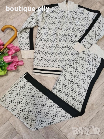 дамски комплект- черно, бяло, кафяво, снимка 3 - Комплекти - 52583555