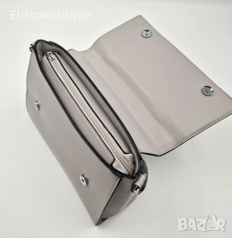 Стилна дамска чанта с капак и флорална бродерия, снимка 4 - Чанти - 52173667