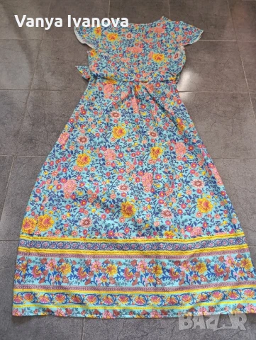 Дълга рокля на цветя