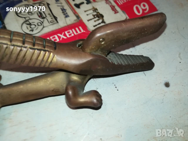 МЕСИНГОВ КРОКОДИЛ 2506250833, снимка 12 - Антикварни и старинни предмети - 50789371