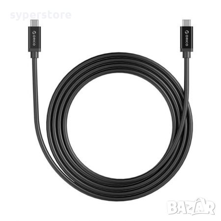 Кабел USB3.1 Type C Gen2 Мъжко - Мъжко 1m 5A Orico XC-G2-10-BK Cable USB Type C M/M, снимка 3 - Кабели и адаптери - 35701278