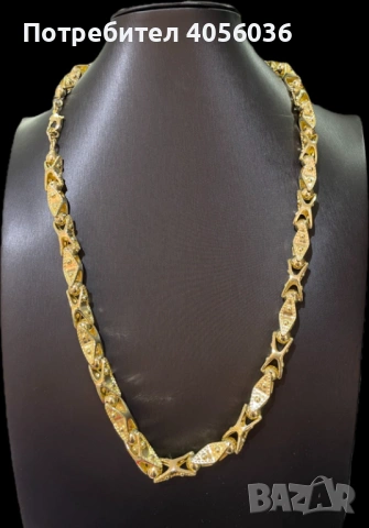 Позлатени ланци, снимка 2 - Колиета, медальони, синджири - 53244572
