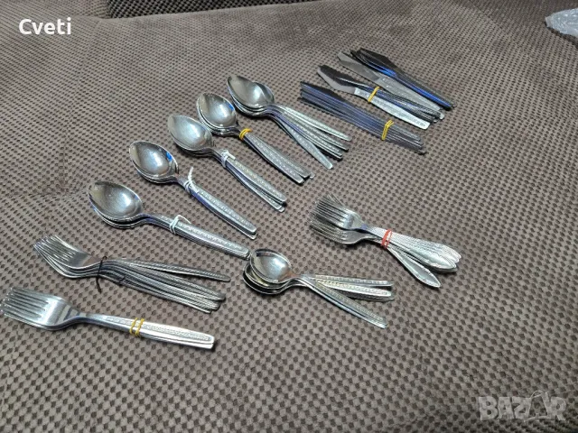 Прибори за хранене, вилици, лъжици и ножове , снимка 2 - Прибори за хранене, готвене и сервиране - 48535525