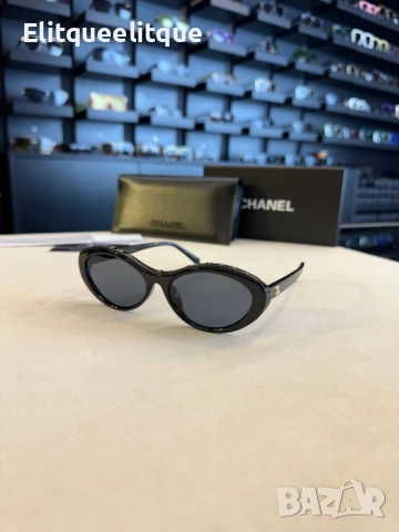 очила с черен обикновен калъф и Ув защита chanel, снимка 17 - Слънчеви и диоптрични очила - 52225522