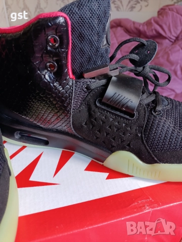 Редки Nike Yeezy 2 KW black Ръчна изработка Маратонки Кецове Дизайнерски , снимка 13 - Маратонки - 51758135