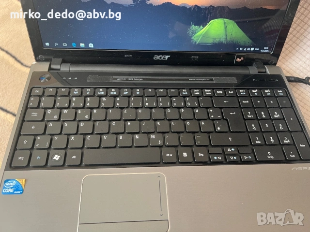 Лаптоп Acer Aspire 5820, снимка 8 - Лаптопи за работа - 53784274