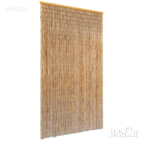 vidaXL Завеса за врата против насекоми, бамбук, 100x200 cм