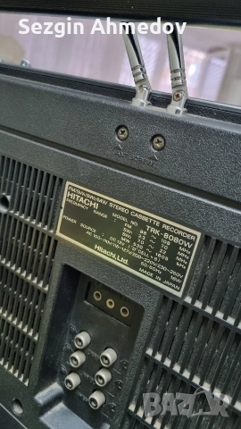 hitaci radiocasete  trk 8080w, снимка 4 - Радиокасетофони, транзистори - 53162206