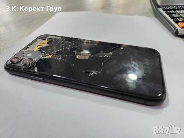 Apple iPhone 11 128GB с пукнат гръб, снимка 5 - Apple iPhone - 40541877