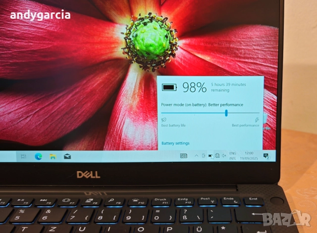 Dell XPS 9305/Intel Core i7-1165G7/Intel Iris Xe/8GB RAM/512GB SSD NVMe/13.3 Full HD IPS, снимка 9 - Лаптопи за работа - 51767765
