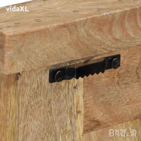 vidaXL Закачалки за дрехи, 2 бр, мангово дърво масив, 38x100 см, снимка 7 - Закачалки - 56147115