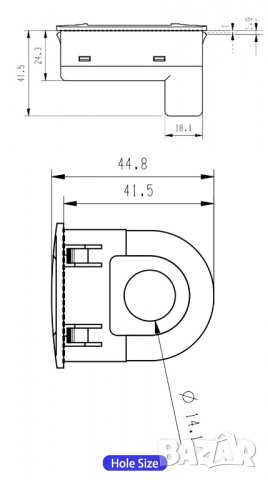 Волтметър Peacefair PZEM-026 AC 40-400V 100A, снимка 4 - Друга електроника - 34371207