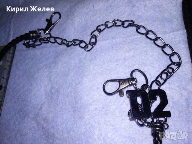 D-2 ФЕШЪН РОКАДЖИЙСКИ СТИЛ ВЕРИЖКА за КОЛАН МЕТАЛ и ЕКО - КОЖЕНА ОПЛЕТКА 35382, снимка 7 - Други - 41837088