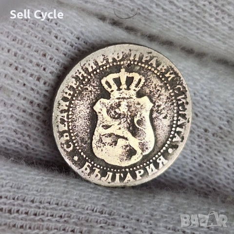 ✅КНЯЖЕСТВО БЪЛГАРИЯ - 5 стотинки 1888 г.❗, снимка 2 - Нумизматика и бонистика - 53390696