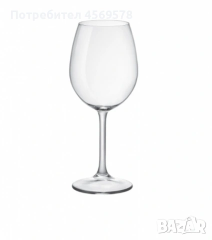 Комплект от 6 броя луксозни чаши за вино Bormioli Boco Rivera, снимка 2 - Подаръци за сватба - 53559569