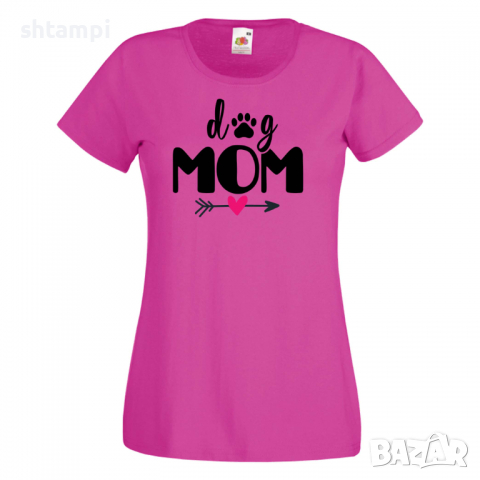Дамска тениска Dog Mom 4,Празник на Майката,Подарък,Изненада,Рожден Ден