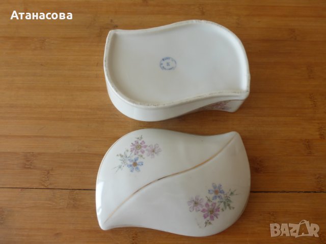 Порцеланова кутия за бижута 1970 г, снимка 8 - Декорация за дома - 41603076