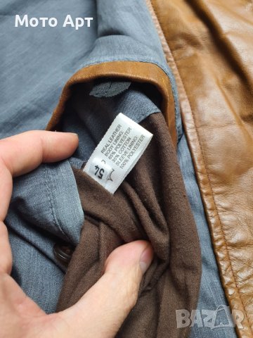 Кожено Яке Естествена Кожа STRELLSON Размер 54 ХЛ , снимка 5 - Якета - 40368194