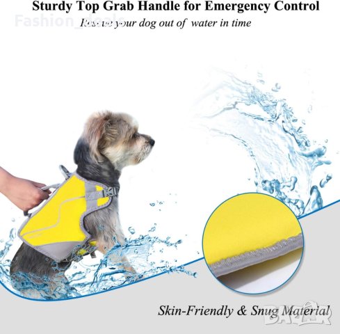 Нова светлоотразителна неопренова спасителна жилетка за куче море, снимка 7 - За кучета - 37931989