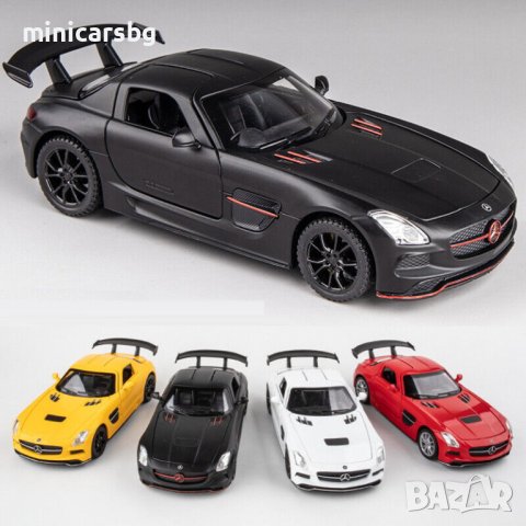 Метални колички: Mercedes-Benz SLS AMG (Мерцедес-Бенз), снимка 10 - Колекции - 41585785
