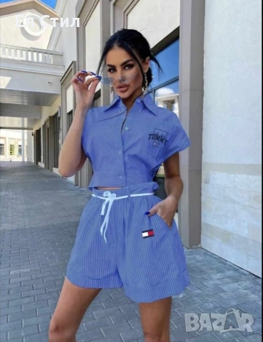 v дамски комплект, памук и еластан 