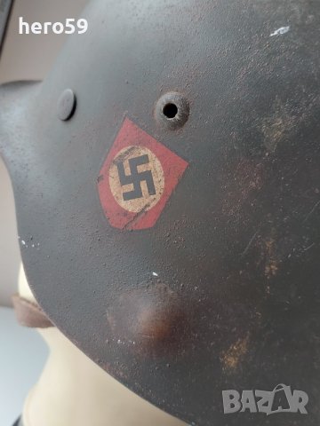 WW2-немска бойна каска на SS войски, снимка 6 - Антикварни и старинни предмети - 41745134