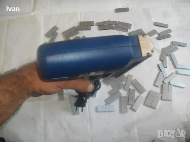 Немски комбиниран електрически ТАКЕР дърводелски тапицерски скоби пирони 8-16 мм Top Craft TET 530V , снимка 18 - Други инструменти - 47761706