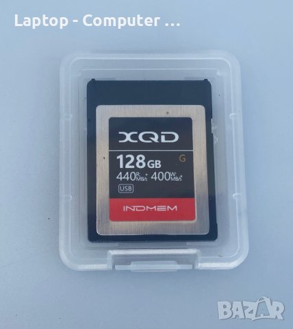 Новa паметнa картa Indmem XQD 128GB R 440MB/s, W 400MB/s , снимка 2 - Твърди дискове - 41753838