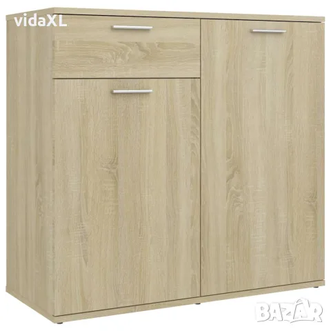 vidaXL Бюфет, дъб сонома, 80x36x75 см, инженерно дърво, снимка 1 - Бюфети - 56147840