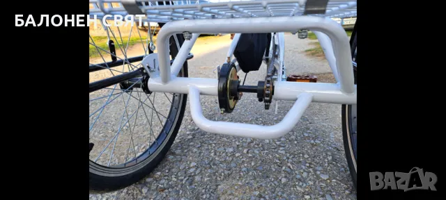 Промоция Електрически Велосипед Хибрид Триколка 20”, 36v 350w 10.5 Ah, снимка 4 - Велосипеди - 50061204