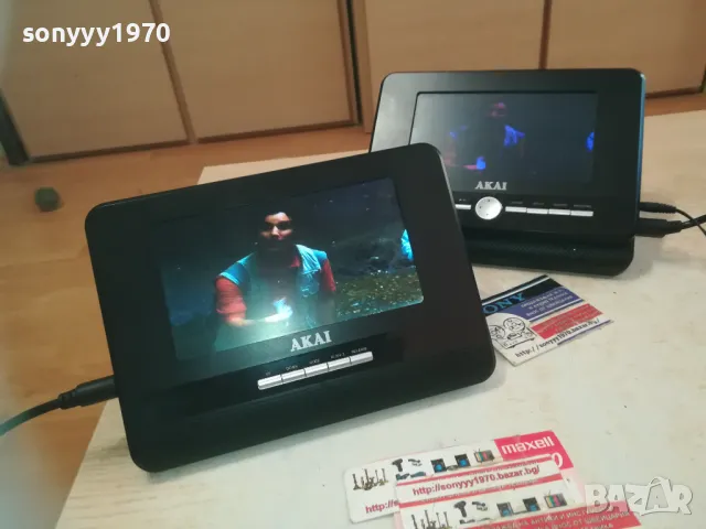 AKAI DVD ЗА КОЛА С ДВА МОНИТОРА 1110241719, снимка 5 - Аксесоари и консумативи - 47548872