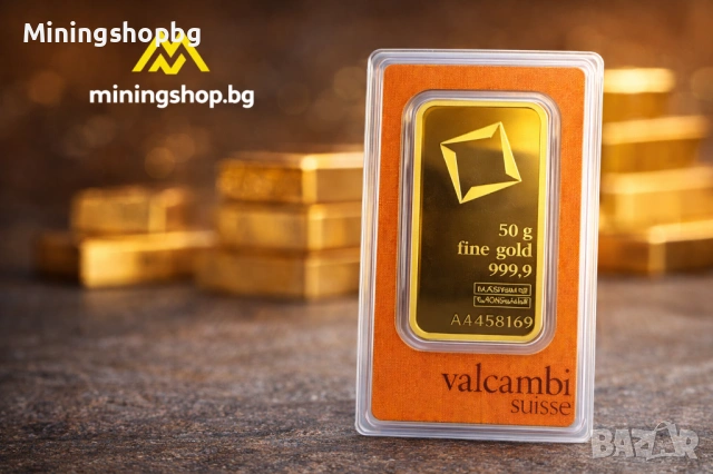 Златно кюлче Valcambi Suisse • 50 g | Au 999.9, снимка 2 - Нумизматика и бонистика - 53154779