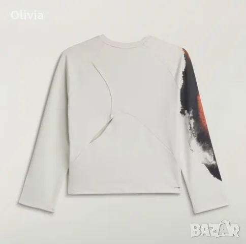 Оригинален дамски кроп топ Adidas Y-3 Tennis Long Sleeve Размер XS / 30-32, снимка 3 - Корсети, бюстиета, топове - 55990387