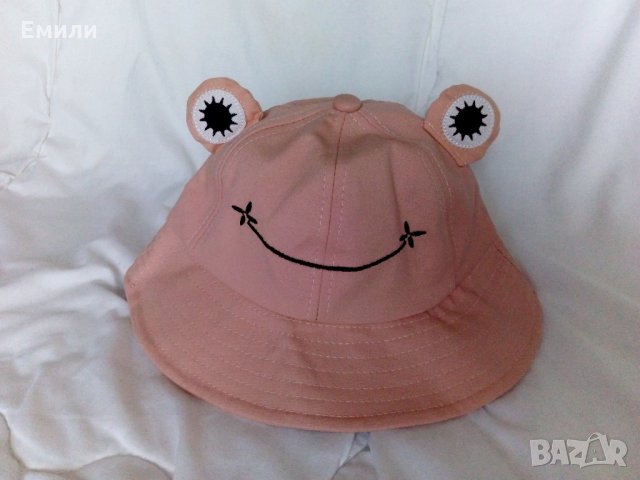 Детска шапка жабка в розов цвят, снимка 2 - Други - 35747322