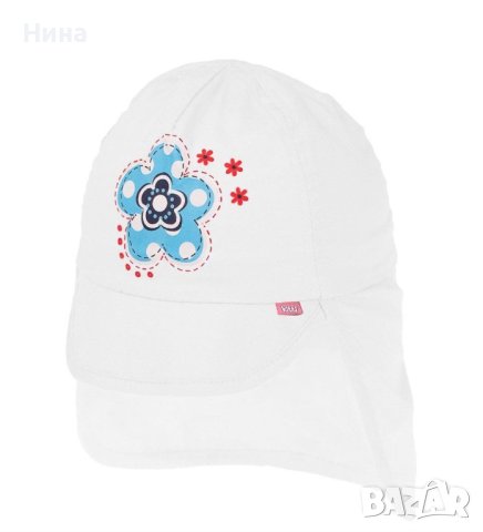 Бебе шапка с вратник цветя 🌺, снимка 3 - Бебешки шапки - 41458876